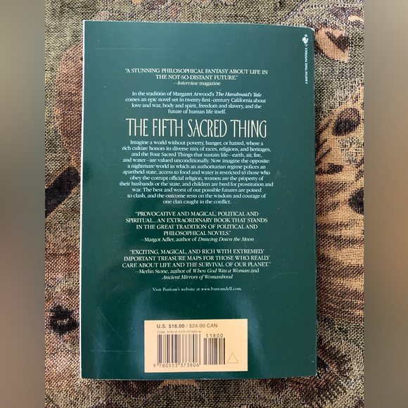 *New ~ THE FIFTH SACRED THING ~ Novel by STARHAWK - Picture 2 of 14